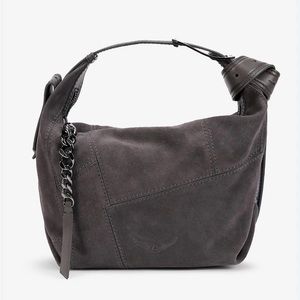 zadig and voltaire le cecilia bag gray suede.